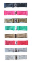 S44 - 3&quot; WIDE BRAIDED LEATHER &amp; STRETCH MATERIAL LADIES BELT, ON SALE, O... - £9.83 GBP