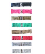 S44 - 3&quot; WIDE BRAIDED LEATHER &amp; STRETCH MATERIAL LADIES BELT, ON SALE, O... - $16.90 CAD