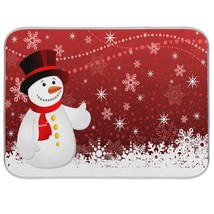 Christmas Snowflakes Snowman Dish Drying Mat 18 X 24 Inch Xmas Snowmen W... - £27.23 GBP