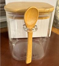 JEKMOS Glass Jar With Airtight Lid and Spoon 17oz 4 x 4 In - €12,03 EUR