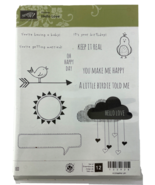 Stampin Up Hello Love 133928 Set of 12 Bird Sentiments Sun Clouds Hearts - €24,06 EUR