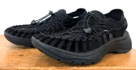 Keen Uneek Astoria 1027292 Black Woven Outdoors Hiking Sandals Shoes 8 38.5 - £117.98 GBP
