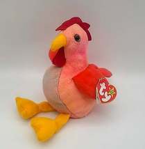 Rare Ty Beanie Baby Strut the Rooster 1996 – P.V.C. Pellets With Tag 14 ... - $190.00