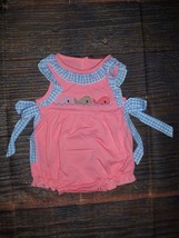 NEW Boutique Whales Baby Girls Pink Romper Jumpsuit - $11.04