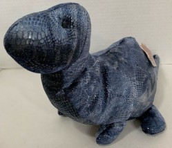 Russ Plato the Dinosaur Plush blue gray Stuffed Animal W/Tag 13-14&quot; Bron... - £7.74 GBP