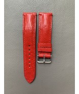 Red Genuine Lizard Leather Watch Strap Band Custom Size 16 17 18 19 20 2... - $45.00