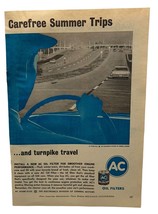 AC Oil Filters Print Ad 1963 Vintage Auto Parts General Motors Original ... - $13.95