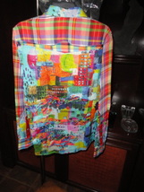Robert Graham Urban Dreams Long Sleeve Sport Shirt Medium Size New with Tags image 10