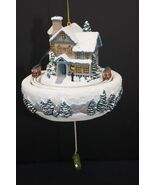 Bradford Editions 2006 Thomas Kinkade Moonlit Sleigh Ride Animated Ornament - $427.99 MXN