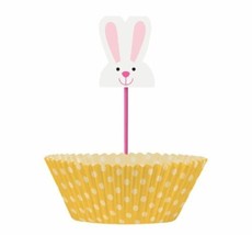 Easter Bunny Carrot Cupcake Kit 24 Baking Cups Picks - $3.95