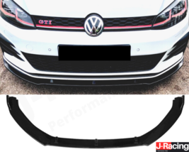 Front Bumper Lip Splitter Spoiler Diffuser For Volkswagen Golf MK7 MK7.5... - £47.95 GBP