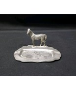 Equestrian Horse Ashtray Tray Pewter #154 Vintage Mid Century Modern Wes... - £9.61 GBP