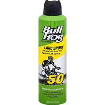 Collectible Only Bull Frog Land Sport Insta-Cool Sport-Dri Sunscreen Spray SPF50 - £15.61 GBP