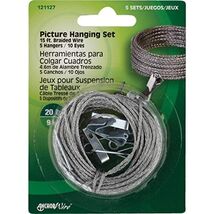 Hillman Picture Hanging Set 20 Lb 15' Carded - $6.95
