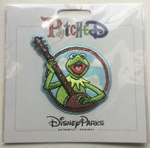 Disney Parks Patched Kermit the Frog Banjo Muppets Adhesive Patch - NEW - £7.77 GBP