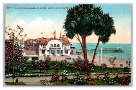 Casino From Seabeach Hotel Santa Cruz California CA 1910 DB Postcard U16 - £3.88 GBP