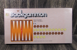 Vintage 1974 Whitman Backgammon in Original Box 100% New and Complete - £14.69 GBP