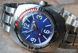 Russian Mechanical Automatic Wrist Watch VOSTOK AMPHIBIAN DIVER 090914 - £99.91 GBP