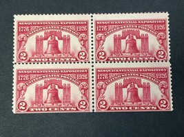 1926 US Stamp #627 Sesquicentennial Exposition Block of 4 Stamps Mint NH Sound - £13.01 GBP