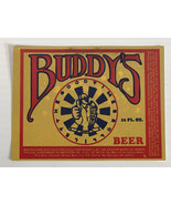 Buddy’s Let The Good Times Roll Vintage Beer Liquor Wine Cider Soda Labe... - $1.35 CAD