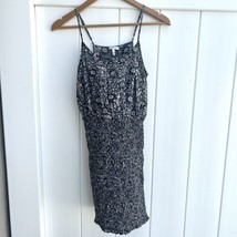 Joie Women&#39;s Joa Dress Black Floral Print Silk Smocked Size Small - £25.80 GBP