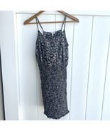 Joie Women&#39;s Joa Dress Black Floral Print Silk Smocked Size Small - £25.69 GBP