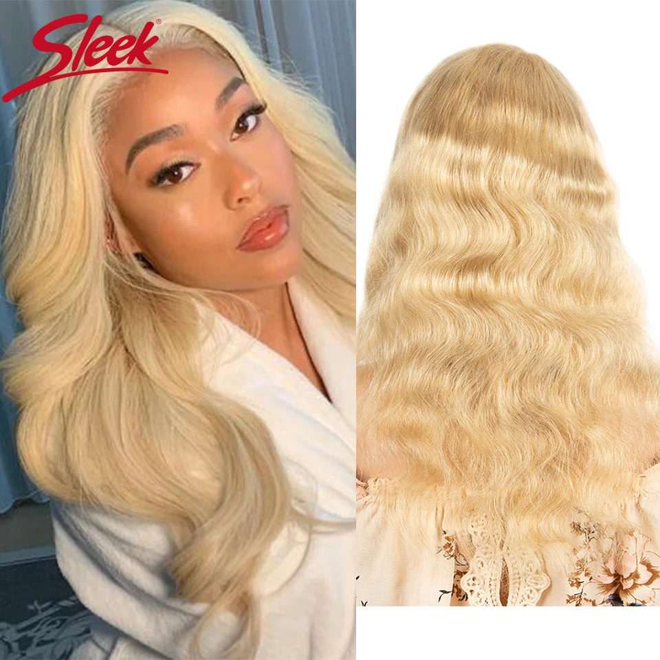 Sleek 613 Blonde Lace Wig For Women Colored Remy Brazilian Human Hair Wigs Bo - £58.72 GBP+