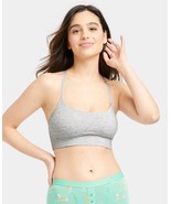 Auden Large Heather Gray Cotton Seamless Padded Bralette Racerback - $275.66 MXN