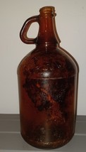 Vintage Antique Glass Clorox Bottle Embossed Amber Gallon Jug No damage ... - $12.99
