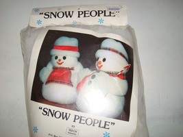 Vint. 1981 Snow People Kit Christmas Snowman (Makes SnowMan Only) by Tee... - $13.00