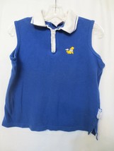 Disney Aloha Polo Shirt Pooh Blue Collared Tank Top Women&#39;s Size L - £7.86 GBP