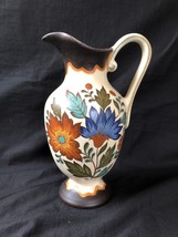Antico Gouda Holland Plazuid Ceramiche Caraffa &#39;&#39; Flora &#39;&#39; Alto 21 CM - £94.70 GBP