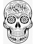 sugar skull svg Cut File Digital download Day of the dead Sugar skull skeleton - $1.99
