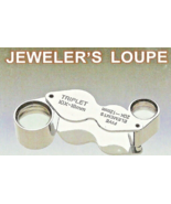 10X + 20X power DUAL Jewelers 2in 1 JEWELERS LOUPE Triplet TWIN MAGNIFYI... - $43.27 CAD