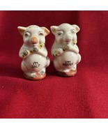 Vtg Pig Salt &amp; Pepper shakers Made In Japan - $150.87 MXN