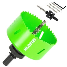 3-7/8 Inch Hole Saw Bi-Metal For Wood Metal Plastic With Arbor, Green - $36.92