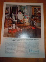 Vintage Drexel Dining Room Furniture Print Magazine Advertisement 1965 - £3.90 GBP