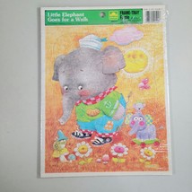 Little Elephant Goes For A Walk Golden Frame Tray Puzzle 1979 Ages 3 To 7 - £6.90 GBP