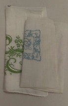 Vintage lot of ladies handkerchiefs white lace floral bird - $21.40