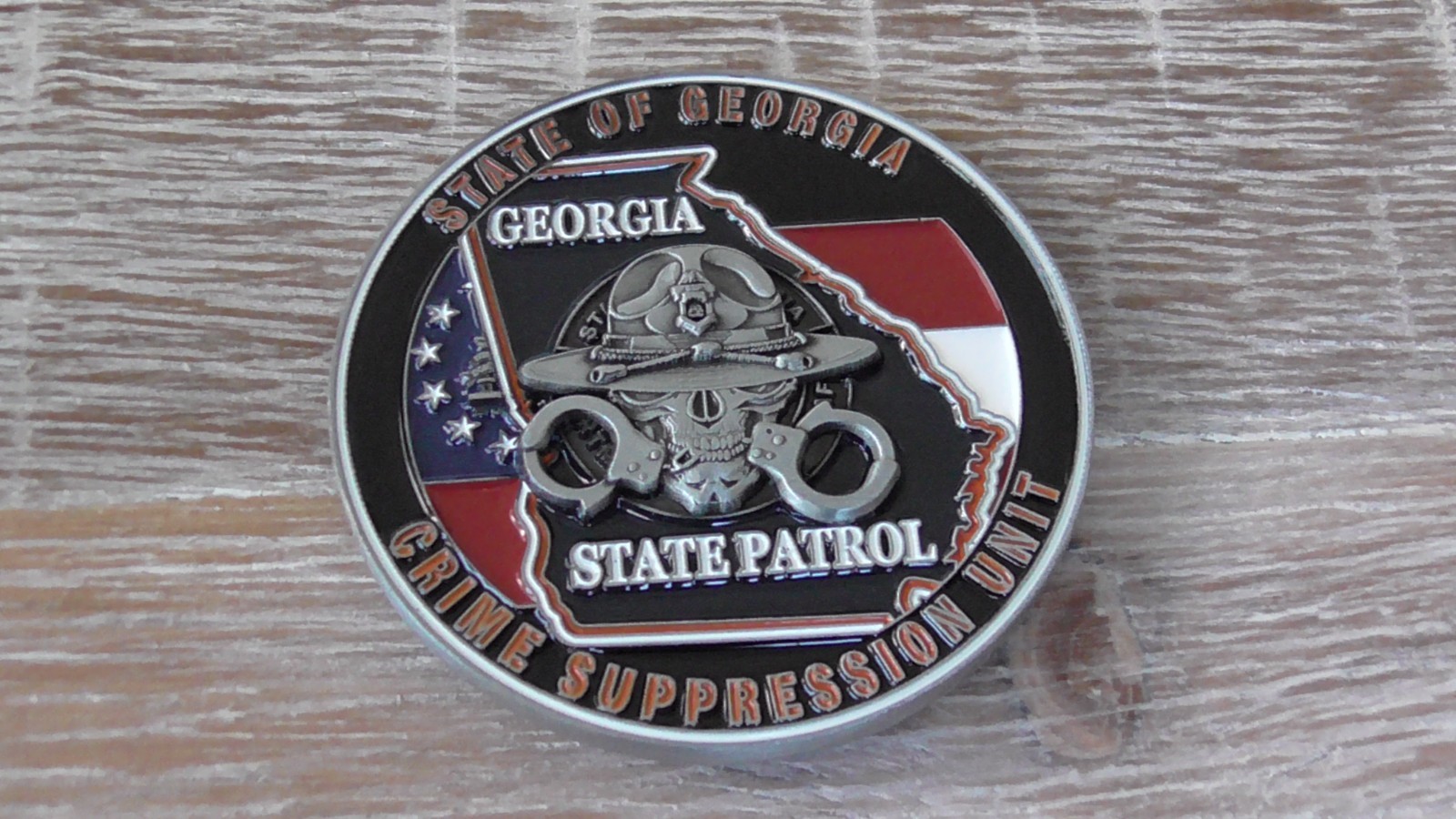 Georgia State Patrol Crime Suppression Unit Challenge Coin #D397 - $40.58