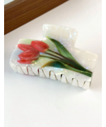 Red tulip acrylic hair claw - $14.11