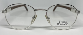 Vintage Porta Romana 5 Silver Wood Glasses Eyeglasses Vintage RX Frame - $177.61