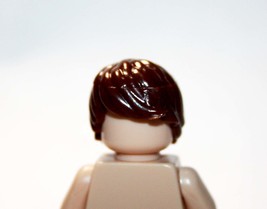 Brown Long Bangs Male Hair For Minifigure Packs - $3.86