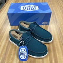 Hey Dude Wally Sport Mesh - Teal | Men&#39;s Shoes | Men&#39;s Slip on Loafers |... - $44.99