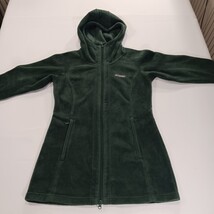 Columbia Benton Springs II Women's Green Long Fleece Hoodie Jacket Small AL6485 image 15