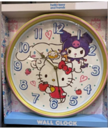\Hello Kitty And Friends Wall Clock Sanrio 18&#39;&#39; LARGE CLOCK - $741.31 MXN