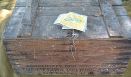 Ottawa Brewing Assn. Wooden Crate Ottawa, IL Absolutely non intoxicating  - $280.49
