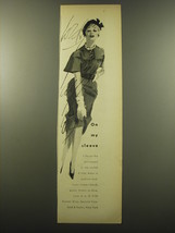 1959 Lord & Taylor Lido Dress Advertisement - On my sleeve - $18.49