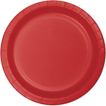 Red Dessert Plates (24) - Party Supplies - $2.86