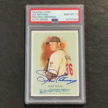 2010 Topps Allen &amp; Ginter&#39;s #337 Joe Nathan Signed Card PSA Slabbed Auto 10 Twin - £47.20 GBP
